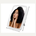 Espelho Maquiagem Com Touch E Borda Luz De Led Mesa Espelho Facial Portátil - Imagem 9