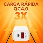 Carregador Turbo 45W Porta Dupla (USB-A + USB-C) + Cabo Ultra Rápido de 1M Premium®, Compatível com iPhone 15, 15 pro, 15 Pro Max, iPhone 16, 16 pro, 16 pro Max, Samsung Galaxy, IOS/Android - Imagem 4