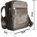 Shoulder Bag bolsa Transversal 100% Couro Bovino Legítimo 05 Unissex Bolsa Nécessaire Transversal - Imagem 5