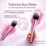 Kit de Pincéis de Maquiagem com 8 Peças, Cerdas Sintéticas Macias, Conjunto Completo para Base, Pó, Blush, Corretivo, Iluminador, Sombras e Contorno – Qualidade Premium LNSTORE® - Imagem 3