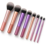 Kit de Pincéis de Maquiagem com 8 Peças, Cerdas Sintéticas Macias, Conjunto Completo para Base, Pó, Blush, Corretivo, Iluminador, Sombras e Contorno – Qualidade Premium LNSTORE® - Imagem 7