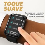 Capa Bumper com Película Compatível com Samsung Galaxy Fit 3 - Case Protetora para Smartwatch, cor Preto - Imagem 5