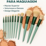 Kit 13 Pincéis de Maquiagem Profissional – Design Elegante com Cerdas Sintéticas Macias – Ideal para Rosto e Olhos - Imagem 4