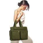 Bolsa Feminina Sacola Grande Com Alça De Ombro Moderna Para Trabalho Passeio Faculdade - Imagem 4