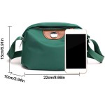 Bolsa de mão de nylon impermeável bolsa transversal casual grande capacidade fronhas (preto) - Imagem 4