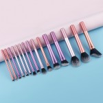 Kit de Pincéis de Maquiagem 8 Peças/ 12 Peças / 15 PeçasProfissional Esfumar Contorno Cerdas Sintéticas Macias - Completo para Todos os Tipos de Make (15 Peças) - Imagem 4
