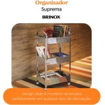 Brinox, Carrinho Organizador Inox Suprema Brinox - Imagem 2