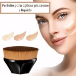 Pincel Mágico Hexagonal para Maquiagem 360° – Flawless Brush com Cerdas Macias e Densas, Cobertura Uniforme em Segundos, Ideal para Base, Corretivo, Blush e BB Cream | UrbanSkullShop - Imagem 4