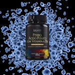 Ferro + Ácido Fólico + Vitamina B12 400mg (60 caps) - Único, BioKlein - Imagem 3