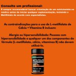 Metilfolato Ácido Fólico 800mcg 120 Cápsulas Vitamina B12 B6 Original zuchetti nutrition - Imagem 8