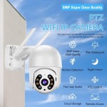 KIT 2 Câmeras de Segurança Domo WiFi PTZ externa, Câmera IP sem fio com visão de 360°, Visão noturna colorida, Áudio bidirecional, Detecção de movimento, Alerta de atividade - BELLA NET - Imagem 3