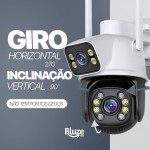 Câmera De Segurança Sem Fio Wi-fi Externa Interna HD 3MP Lente Dupla Giratória Smart IP66 Prova D'água Visão Noturna Infravermelho Chamada de Voz Bidirecional Premium - Imagem 3