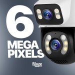 Câmera De Segurança Sem Fio Wi-fi Externa Interna HD 3MP Lente Dupla Giratória Smart IP66 Prova D'água Visão Noturna Infravermelho Chamada de Voz Bidirecional Premium - Imagem 5