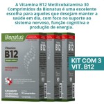 Kit com 3 - Vitamina B12 Metilcobalamina 90 compridos - Imagem 4
