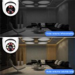 Câmera de Segurança Lâmpada IP Wi-Fi 360° Full HD 1080p, Giratória, Bivolt, Prova D’Água, Visão Noturna, Detecção de Movimento - Imagem 8