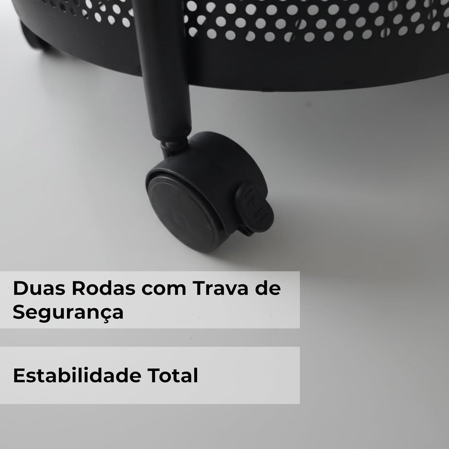 Carrinho Organizador Multiuso 4 Andares 30x30x75 Redondo Fruteira em Aço Inox - Cestos Giratórios, Rodas com Trava, Montagem Rápida, Para Cozinha, Banheiro e Escritório - Imagem 6