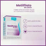 Metilfolato de Cálcio Vitamina B6 + B12 (30 Capsulas) - Imagem 3