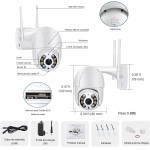 Câmera De Segurança Wi-fi Externa À Prova D'água Full Hd Gira 360 Bivolt - Imagem 3