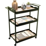 METALTRU - Carrinho Multiuso Metalon, Verde com Legno. - Imagem 2