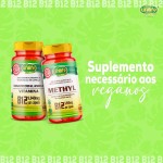 Kit 3 Vitamina B12 Metilcobalamina Alto Teor 9,940mcg 60 Cápsulas Vegano Unilife - Imagem 3