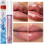 Gloss Labial Efeito Aumenta Lábios, Big mouth, Kit com 2 nas Tons Rosa e Incolor - Kit de Maquiagem - Imagem 5
