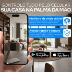 Câmera IP WiFi Giratória 1080p Premium, Visão Noturna, Detecção de Movimento, Microfone Infravermelho, Sem Fio com App, Estilo Babá Eletrônica - Premium - Imagem 6