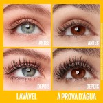 Maybelline NY The Colossal Volum' Express, Máscara de Cílios Lavável, 9x mais Volume por até 24h, Fórmula com Colágeno para Definição Intensa, Não Empelota, Cor Preto, 8ml - Imagem 5