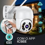 Câmera de Segurança Wi-Fi Externa 360° Full HD com Visão Noturna Infravermelha, Detecção de Movimento e Monitoramento pelo Celular em Tempo Real – Premium À Prova d’Água - Imagem 4