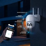 Câmera de Segurança Wi-Fi Externa 360° Full HD com Visão Noturna Infravermelha, Detecção de Movimento e Monitoramento pelo Celular em Tempo Real – Premium À Prova d’Água - Imagem 6