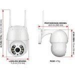 Câmera de Segurança Wi-Fi Externa 360° Full HD com Visão Noturna Infravermelha, Detecção de Movimento e Monitoramento pelo Celular em Tempo Real – Premium À Prova d’Água - Imagem 7