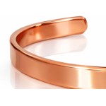 Pulseira Bracelete de Cobre Puro Minimalista Ajustável - Imagem 2