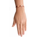 Pulseira Bracelete de Cobre Puro Minimalista Ajustável - Imagem 4