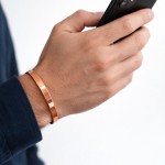 Pulseira Bracelete de Cobre Puro Minimalista Ajustável - Imagem 5