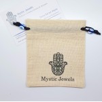 MYSTIC JEWELS By Dalia – Pulseira Kabbalah – 7 nós de fio vermelho – Unissex – Ajustável – Proteção para os olhos – Boa sorte – Boa sorte - Imagem 4