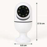 Câmera de Segurança Lâmpada Bivolt WiFi IP Full HD com Áudio Bidirecional, Visão Noturna 1080P, Detecção de Movimento, Giratória 360°, Prova D'água, Monitoramento pelo Celular App Yoosee - Imagem 6
