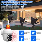 Câmera de Segurança Kit 2, Wifi 1080p 360° Full Hd Ip Prova D'áGua Infravermelho Ao Ar Livre Hd VisãO Noturna Pode DiáLogo - Imagem 4