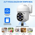 Câmera de Segurança Kit 2, Wifi 1080p 360° Full Hd Ip Prova D'áGua Infravermelho Ao Ar Livre Hd VisãO Noturna Pode DiáLogo - Imagem 7