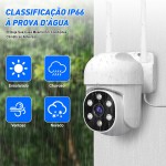 Câmera de Segurança Kit 2, Wifi 1080p 360° Full Hd Ip Prova D'áGua Infravermelho Ao Ar Livre Hd VisãO Noturna Pode DiáLogo - Imagem 8