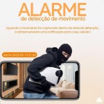 Câmera de Segurança IP Lâmpada WiFi Full HD 1080p, Prova D'água, Giratória ecom Visão Noturna Infravermelha 1080p, Bivolt, Detecção de Movimento, Áudio Bidirecional - Premium - Imagem 8