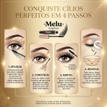 Máscara para Cílios Peel Off Melu Ruby Rose Rr5151 - Remoção Fácil, Volume Construível e Anti Borrões - Imagem 8