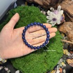 Pulseira para mulheres e homens, contas de lápis-lazúli, feita à mão, pedra natural, pedra preciosa, elástica, para ioga, reiki, espiritual, traz sorte, joias, presentes, 8 mm - Imagem 3