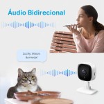 Tapo C100, Camera de Segurança Wi-Fi, 1080p Full HD TP-Link, Visão Noturna, Audio de Duas Vias, Trabalha com Alexa, Detecção de Movimento, 512G de armazenagem, Armazenamento na Nuvem - Imagem 3