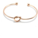 Pulseira feminina banhada a ouro Forever Love Nó Infinito Pulseira ajustável em tom de ouro joia romântica presente