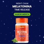 Night Calm Time Release, Liberação Prolongada, 210 mcg de Melatonina, Bigens, Kit 2x 120 comprimidos sublinguais - Imagem 3