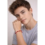 Pulseira Vermelha Kabbalah 7 Nós-Premium- Proteção pulseiras 7 nós pulseira da sorte Pulseira vermelha no pulso Kabbalah Contra Inveja em Fio de Seda - Imagem 6