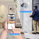 Camera Wifi Segurança 2 em 1 Externa e Interna 360 Lampada e com Audio Dupla Lente Icsee | Vigilancia Noturna - Imagem 6