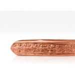 Pulseira Bracelete Ajustável Bordado de Cobre Puro 14cm - Imagem 4