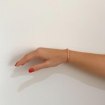 Pulseira Bracelete Ajustável Bordado de Cobre Puro 14cm - Imagem 5