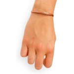 Pulseira Bracelete Ajustável Bordado de Cobre Puro 14cm - Imagem 6
