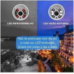 Câmera de Segurança Ip Wifi Hd 1080p A8 Câmera Icsee Visão Noturna Infravermelho Externa Prova D'água - Imagem 5
